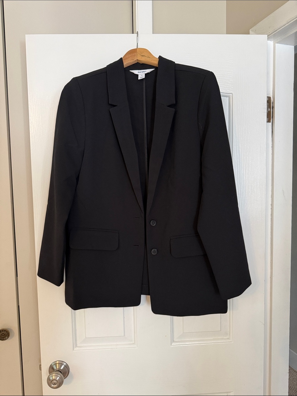 Old Navy Men's Black Two-Button Blazer